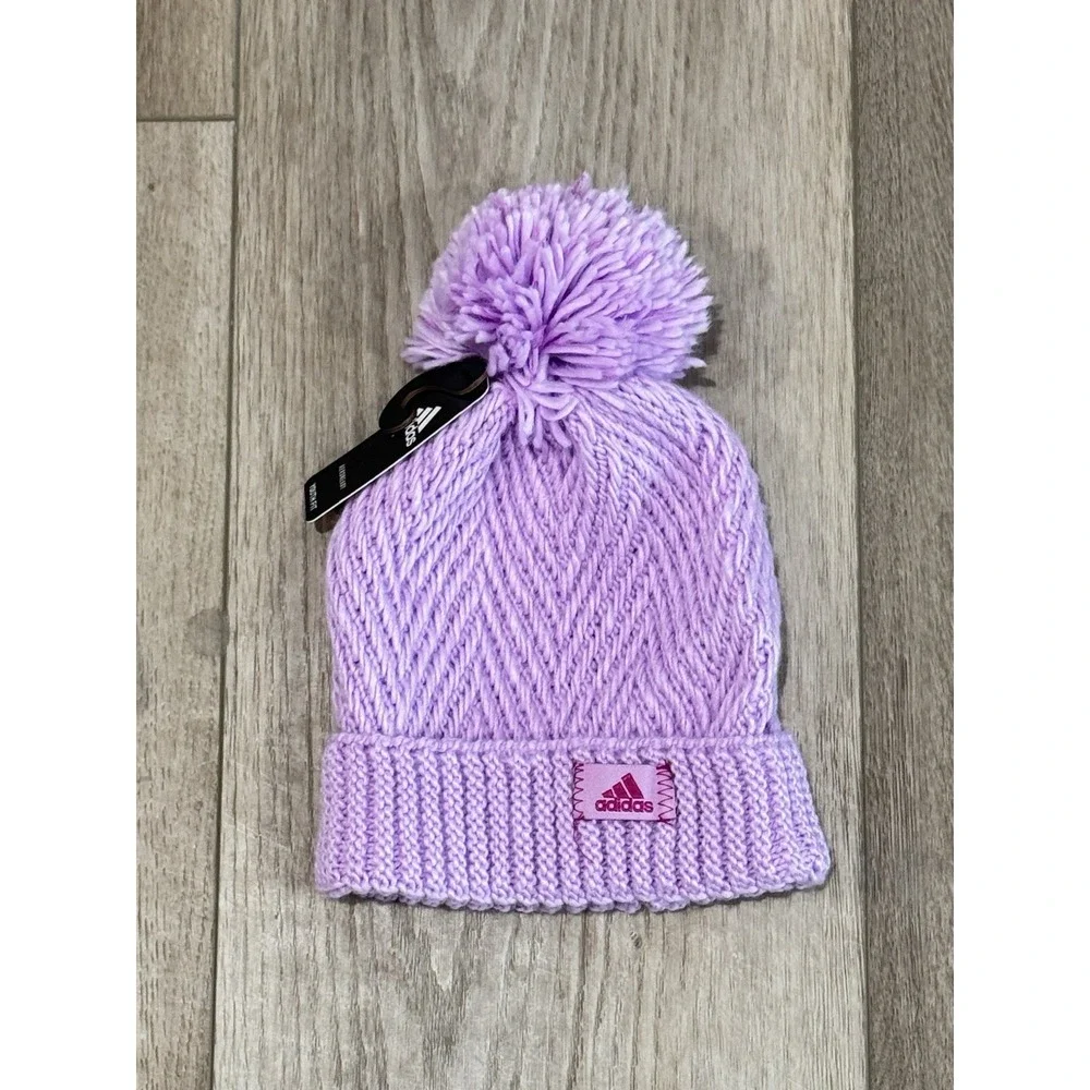 Adidas Youth Twilight 4 Ballie Lilac Purple Bliss Pulse Beanie 5155790  NEW OSFA